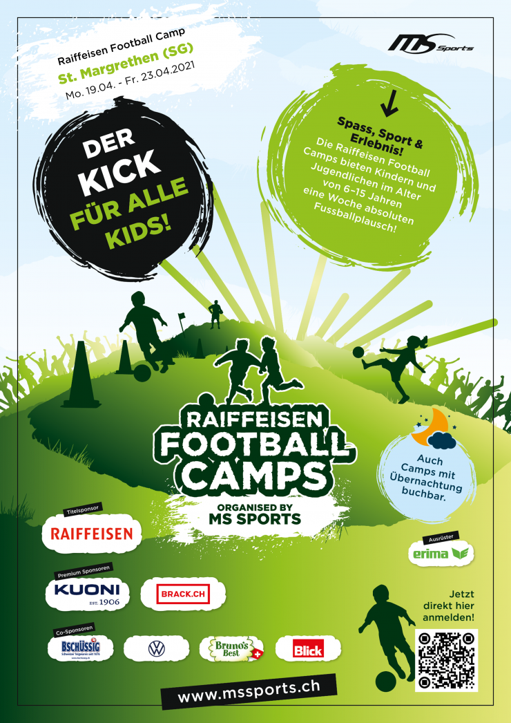 Raiffeisen Football Camp 2021 – Kein Risiko dank Annulationskostenversicherung!